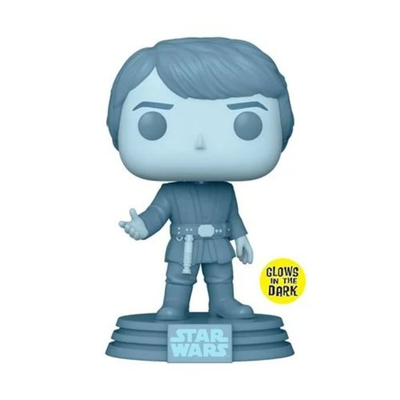 Funko POP #615 Star Wars: Return of the Jedi 40th Hologram Luke Glow in the dark - Picture 4 of 12